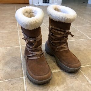 Ulu waterproof lace up winter boots